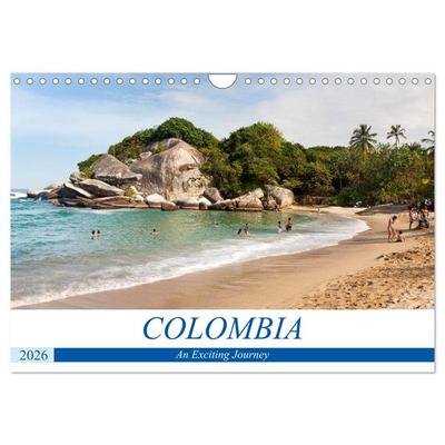 Colombia - An Exciting Journey (Wall Calendar 2026 DIN A4 landscape), CALVENDO 12 Month Wall Calendar