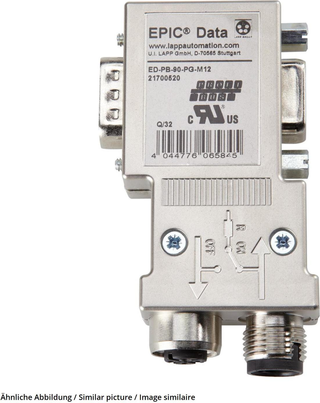 Lapp EPIC Data PROFIBUS connector met schroefverbinding, type EPIC ED-PB-90-S