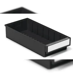 Treston ESD-Schublade, 186x400x82 mm, schwarz