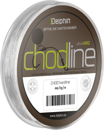 Monofil Delphin CHOD hardline 0,50mm 15,9kg 25m Gray, Silver, Green 0,50mm 15,9kg 25m