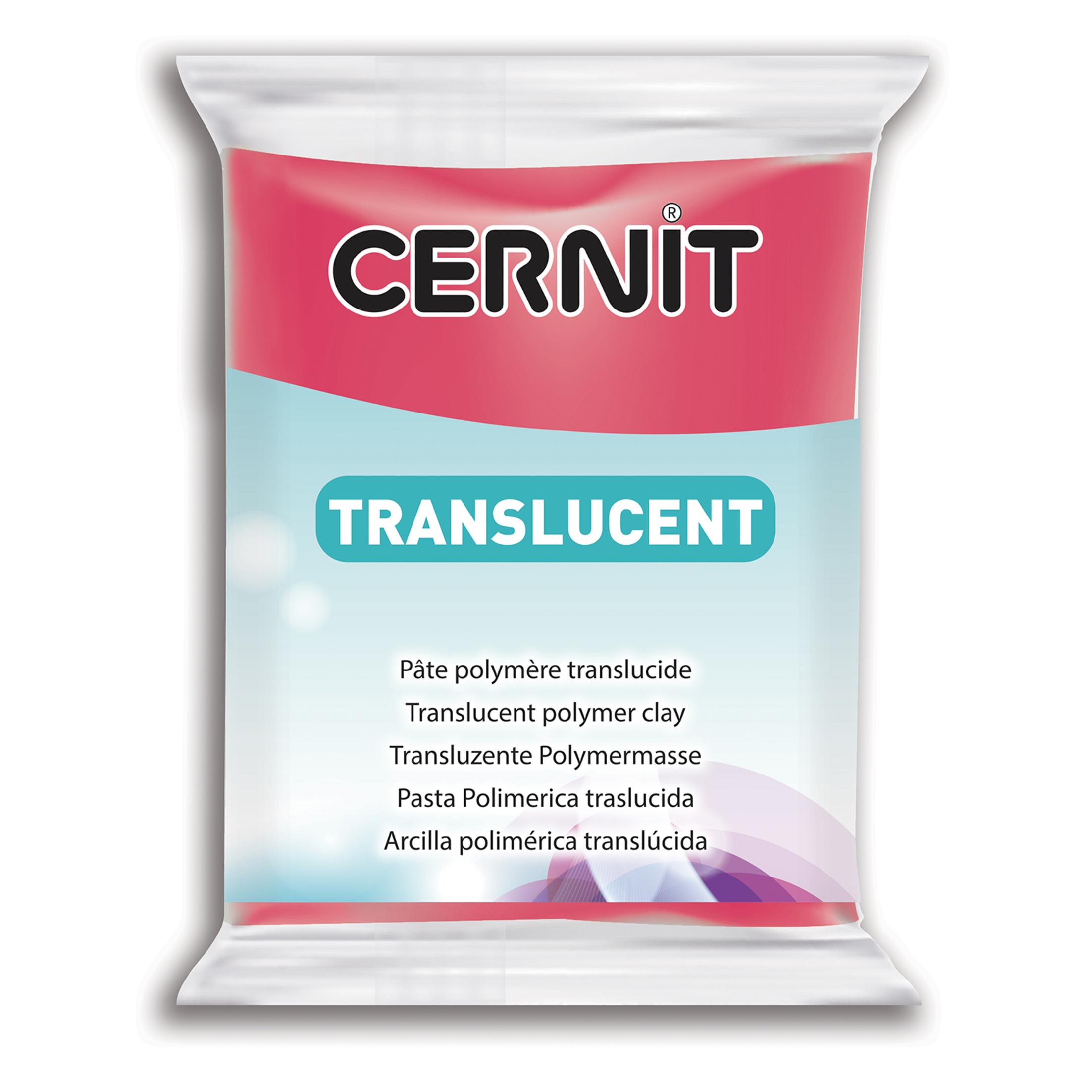 Cernit 474 Transluzent 56g rubin rød (5411711427461)