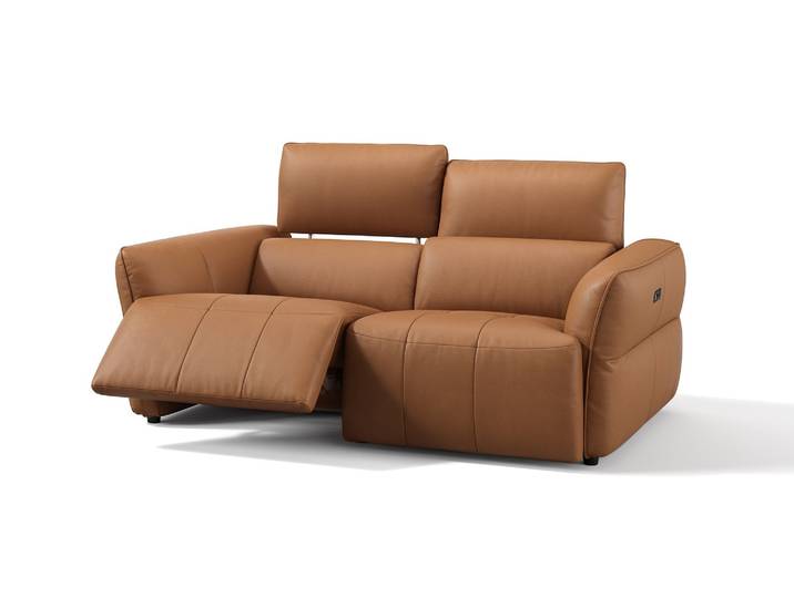 Leder Couch VERANO 2-Sitzer Elektrische Verstellung Sofa Garnitur Designergarnitur Ledercouch