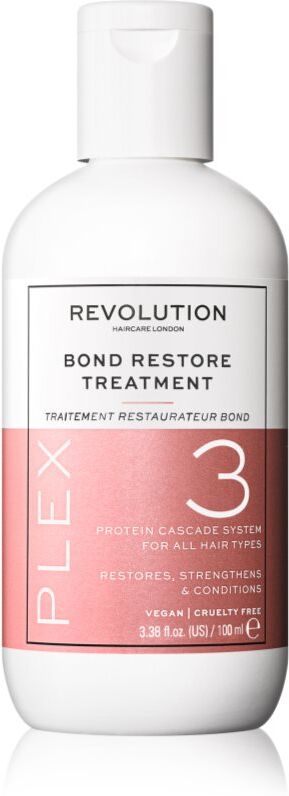 Revolution Haircare Plex No.3 Bond Restore Treatment cure capillaire intense pour cheveux secs et abîmés 100 ml