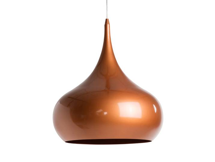 Suspension en métal orange, d.42 cm