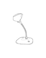 Zebra Weiß Gooseneck Intellistand (20-71043-0BR)