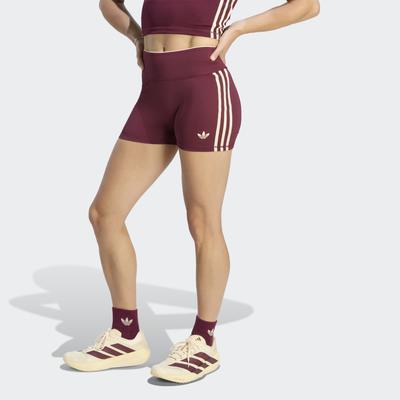 Shorts ADIDAS PERFORMANCE "OG SP SHO LEG", Damen, Gr. XL, Länge 5, rot (maroon, innenbeinlänge ca. 13 cm), Obermaterial: 73% Polyester, 27% Elasthan, Hosen Shorts