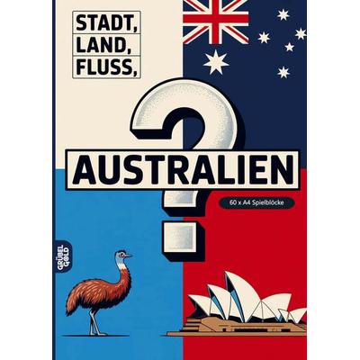 Stadt, Land, Fluss, Australien, Taschenbuch von Grübelgold Rätselhefte, Grübelgold, 978-3-693-19247-4