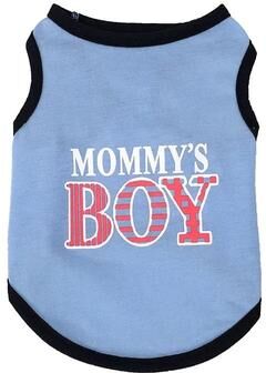 Inspired Finds PrincessPaws Summer Cotton Cat Vest For Sphynx, Garfield & Small Pets blue Boy s