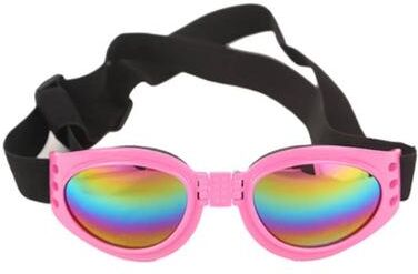 Inspire Select Cool Foldable Pet Sunglasses UV Protection Dog & Cat Glasses For Outdoor Travel, Walking & Sun Protection pink