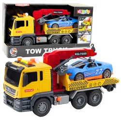 Abschleppwagen mit Kran Rennwagen Lichter Geräusche
