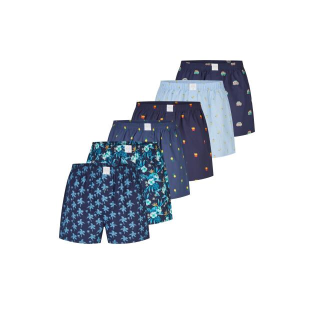 MG-1 Wijde boxershorts heren 6-pack printopdruk d725