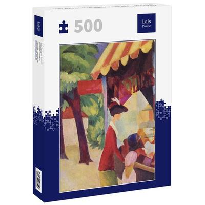 Lais Puzzle August Macke - Vor dem Hutladen (Frau mit roter Jacke und Kind) 500 Teile