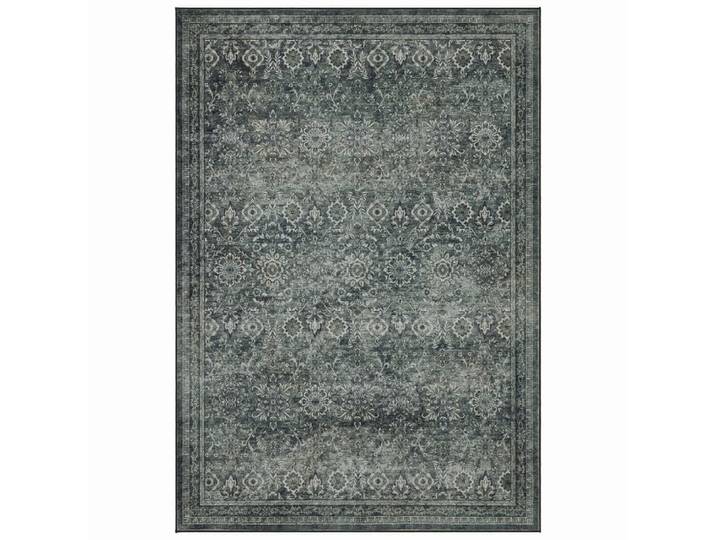 Tapis vintage lavable en machine emeraude 200x290cm