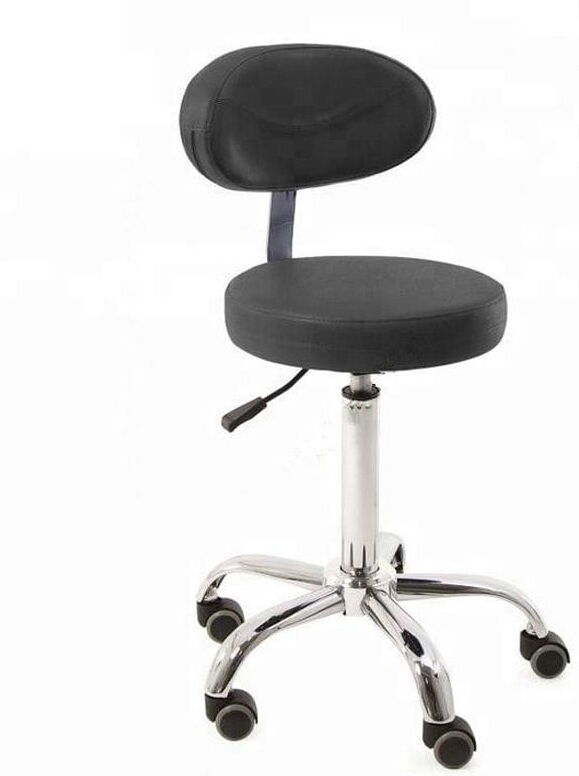 SGABELLO Nero SEDIA MANICURE PER ESTETISTA REGOLABILE IN ALTEZZA PER TAVOLO MANICURE CENTRO ESTETICO