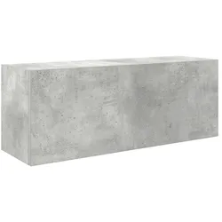 Helloshop26 - Moderner Badezimmer-Wandschrank praktischer Stauraum 80 x 25 x 30 cm Holzwerkstoff Betongrau
