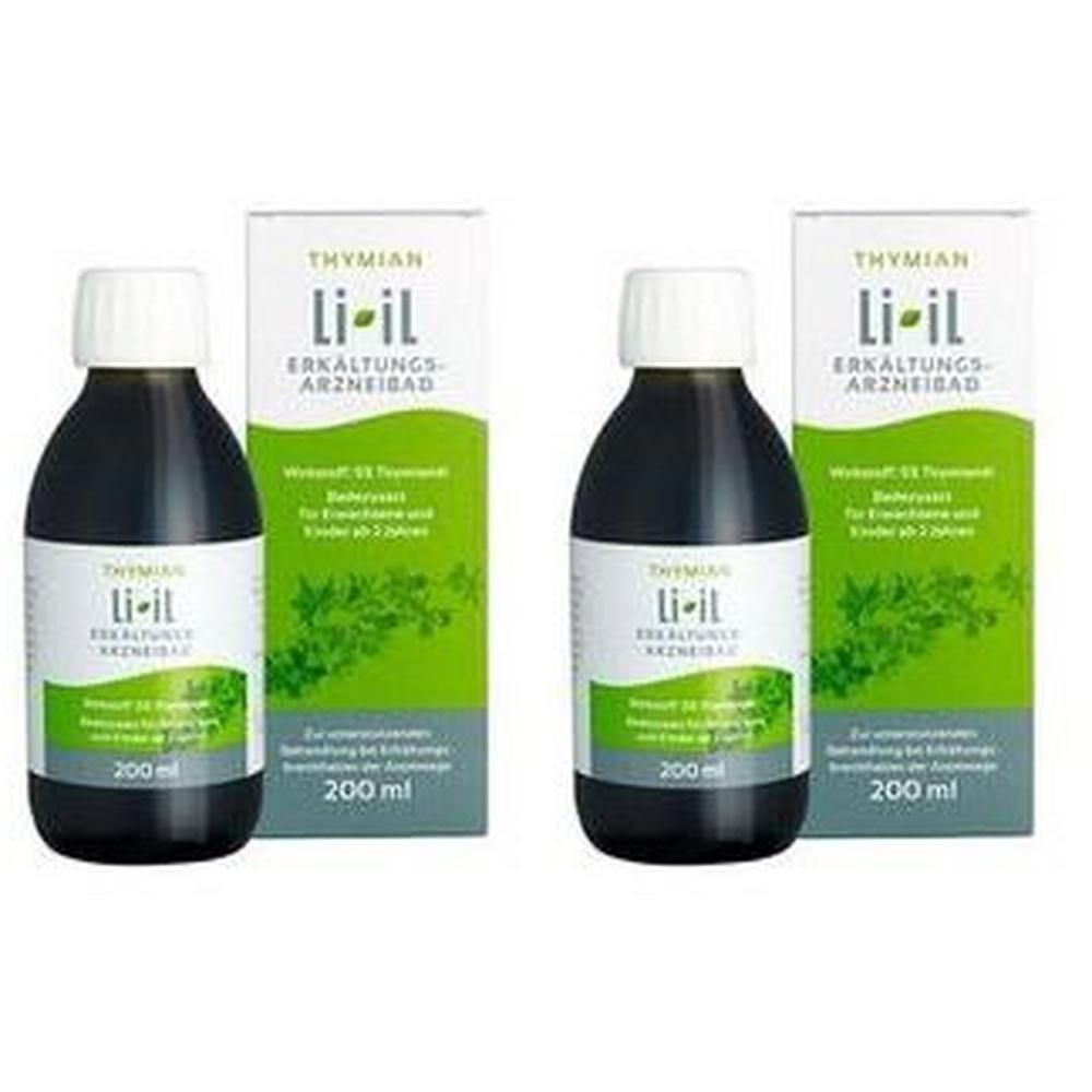 Thymian Li-Il Erkältungs-Arzneibad 2x 2x200 ml Bad