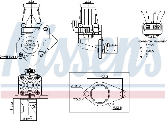 Nissens Agr-Ventil 98405 Für Mercedes Infiniti Dacia