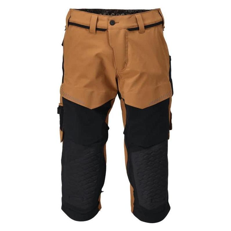 Mascot Stretch ¾-Hose m. Knietaschen nussbraun/schwarz, Gr.C45 (45) (229309)