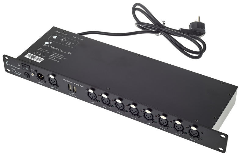Stairville DMX Splitter 8 USB 3 pin