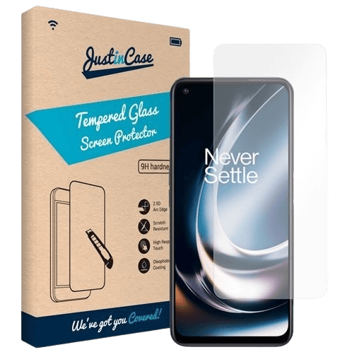 Just in Case Gehaertetes Glas Durchsichtige Displayschutzfolie OnePlus Nord CE 2 Lite