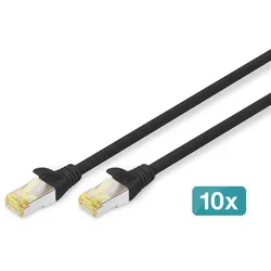 Digitus CAT 6A S/FTP Patchkabel, 10 Stück