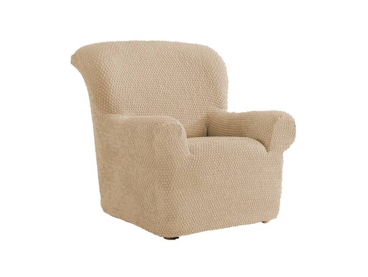 Housse gaufrée bi-extensible canapé fauteuil accoudoirs - Blancheporte