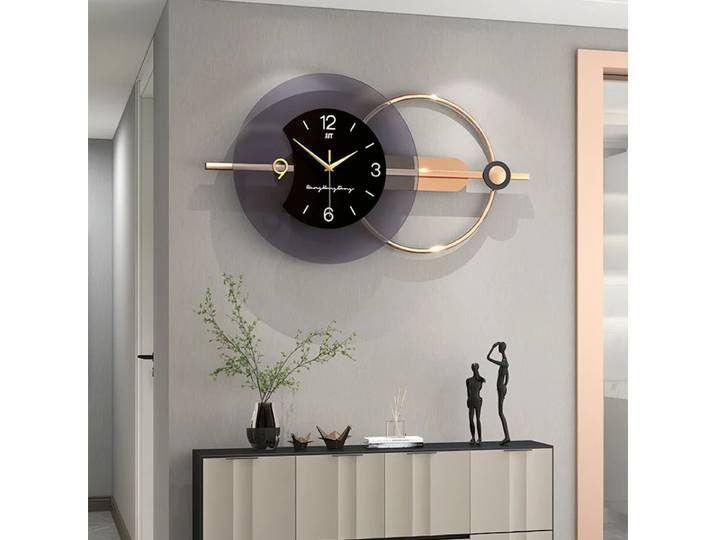Horloge Murale Silays euse Esthétique Moderne en Acrylique, Grande Horloge de Luxe Élégante, Design de Bureau, Montres d'Hôtel, Salon