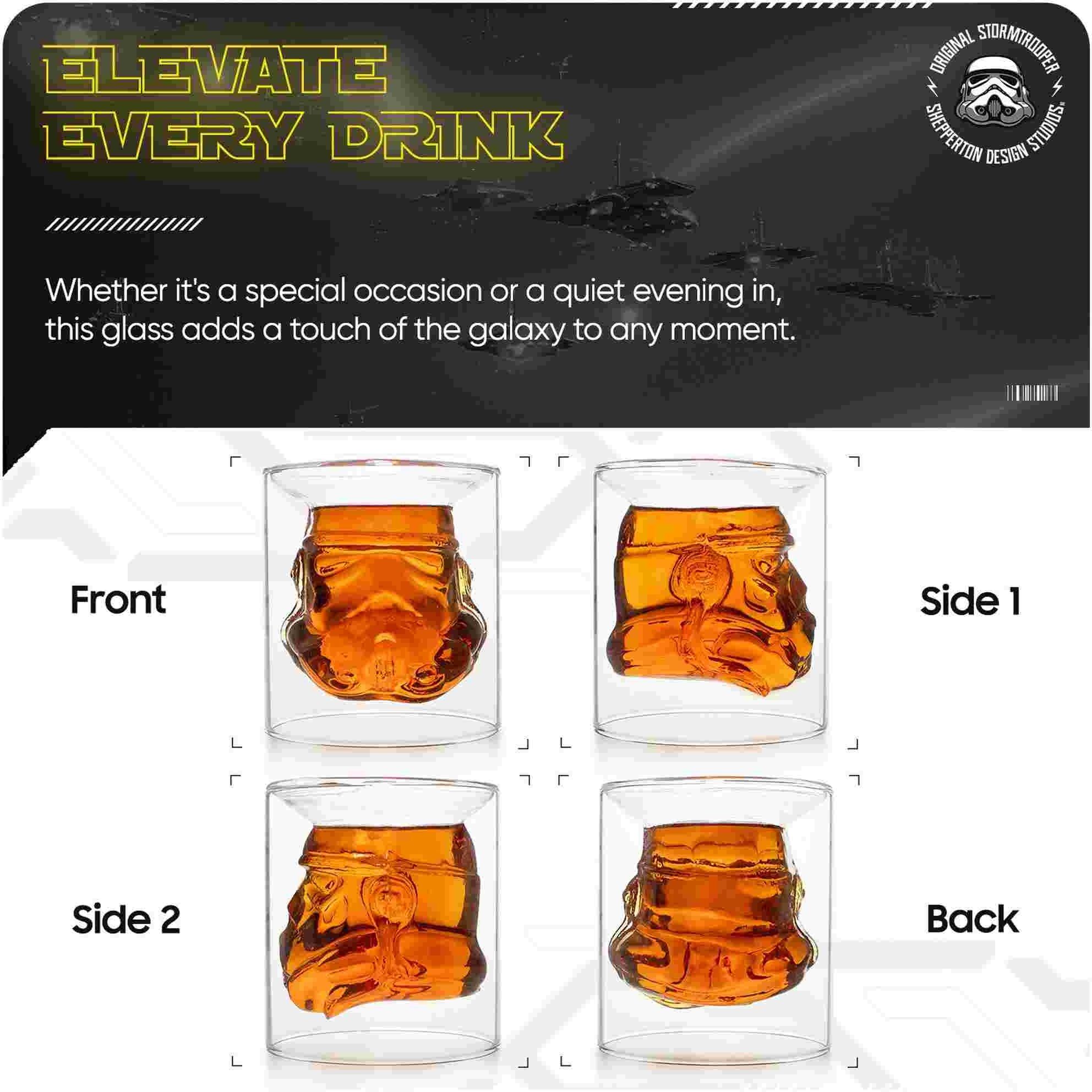 Thumbs Up Original Stormtrooper 3D Inverted Whiskey Glass - 150ml