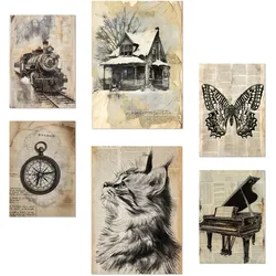 POSTER Set Mit 6 Vintage Lebens A3 & A4 Rahmenlos