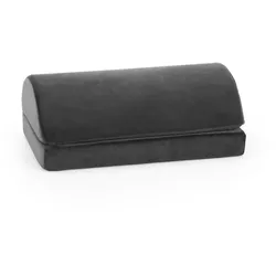 Fußstütze / Fußablage Podi Velvet 1 mit Schaumstoffkern / Samt schwarz hjh OFFICE