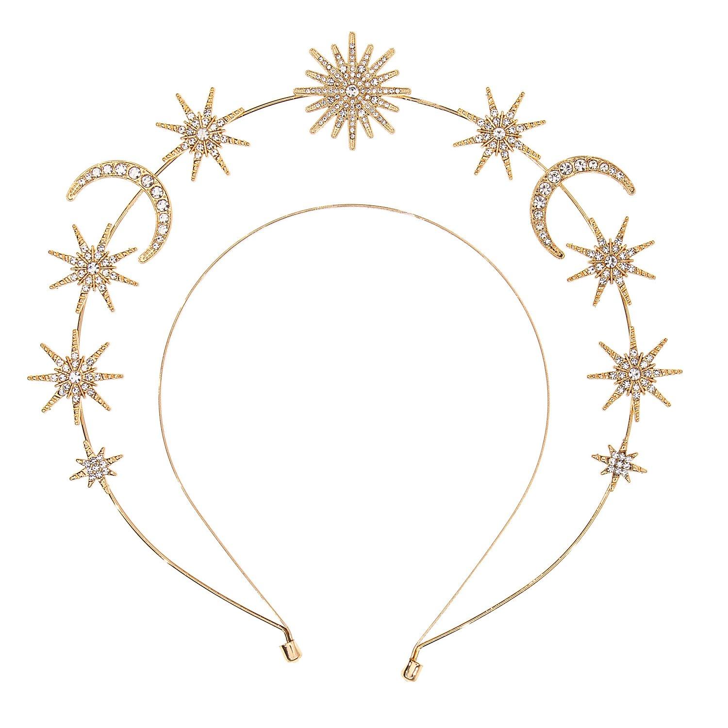 Haarreif "Mond und Sterne"