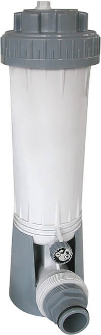 Kokido Klor-In doseerder voor zwembadchemicaliën, grijs/wit, B: 21 cm, D: 12 cm, H: 41,5 cm