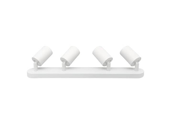 SILAMP Plafonnier 4 Spots Orientables Alu Blanc pour Ampoule GU10