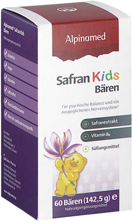 Alpinamed Safran Kids Bären 60stk
