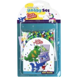 Bügelperlen-Set - Dinosaurier/Hai