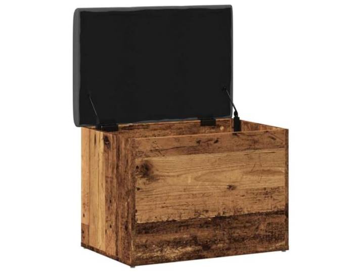 Makastle Sitzbank mit Stauraum Altholz-Optik 62x42x45 cm Holzwerkstoff