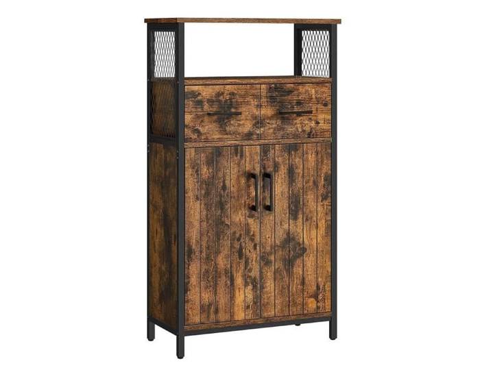 Buffet haut - Helloshop26 - Meuble de rangement avec tiroir et étagère réglable - Style industriel