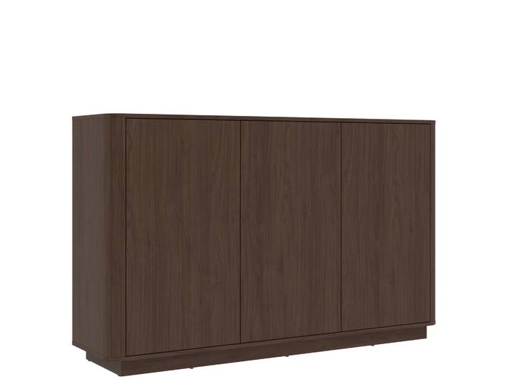 Mid.you Kommode, Walnuss, 4 Fächer, 164.4x101.2x40 cm, stehend, Beleuchtung, Wohnzimmer, Kommoden & Sideboards, Kommoden