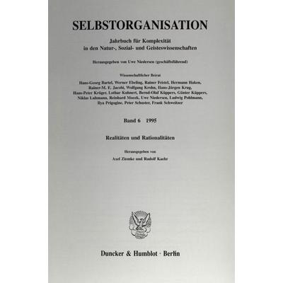 Selbstorganisation., Taschenbuch von , Duncker & Humblot, 978-3-428-08453-1