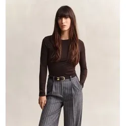 Gant für Damen. 4202595 Braunes langärmliges T-Shirt (XS), Lässig, Baumwolle, Langarm