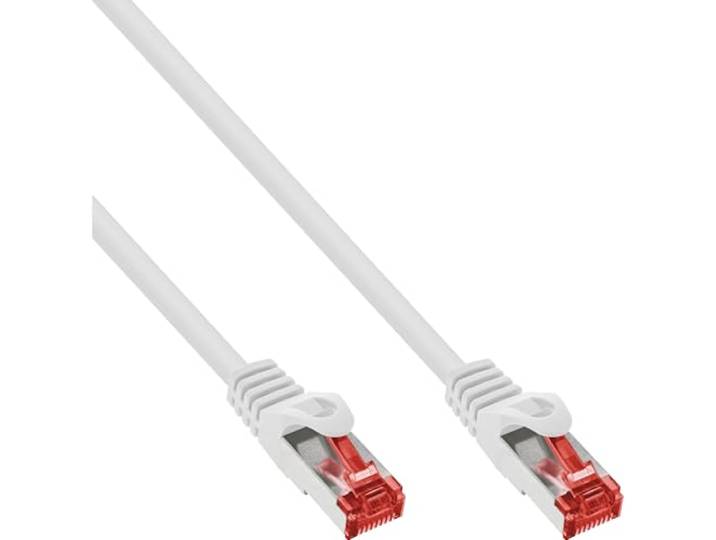 InLine Patchkabel, S/FTP (PiMf), Cat.6, weiss, 0,5