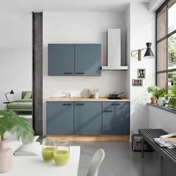 Küchenleerblock Easytouch Low o. Geräte Blau