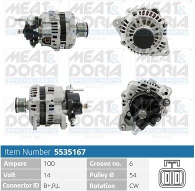 Meat & Doria Generator 5535167 Für Mitsubishi Suzuki