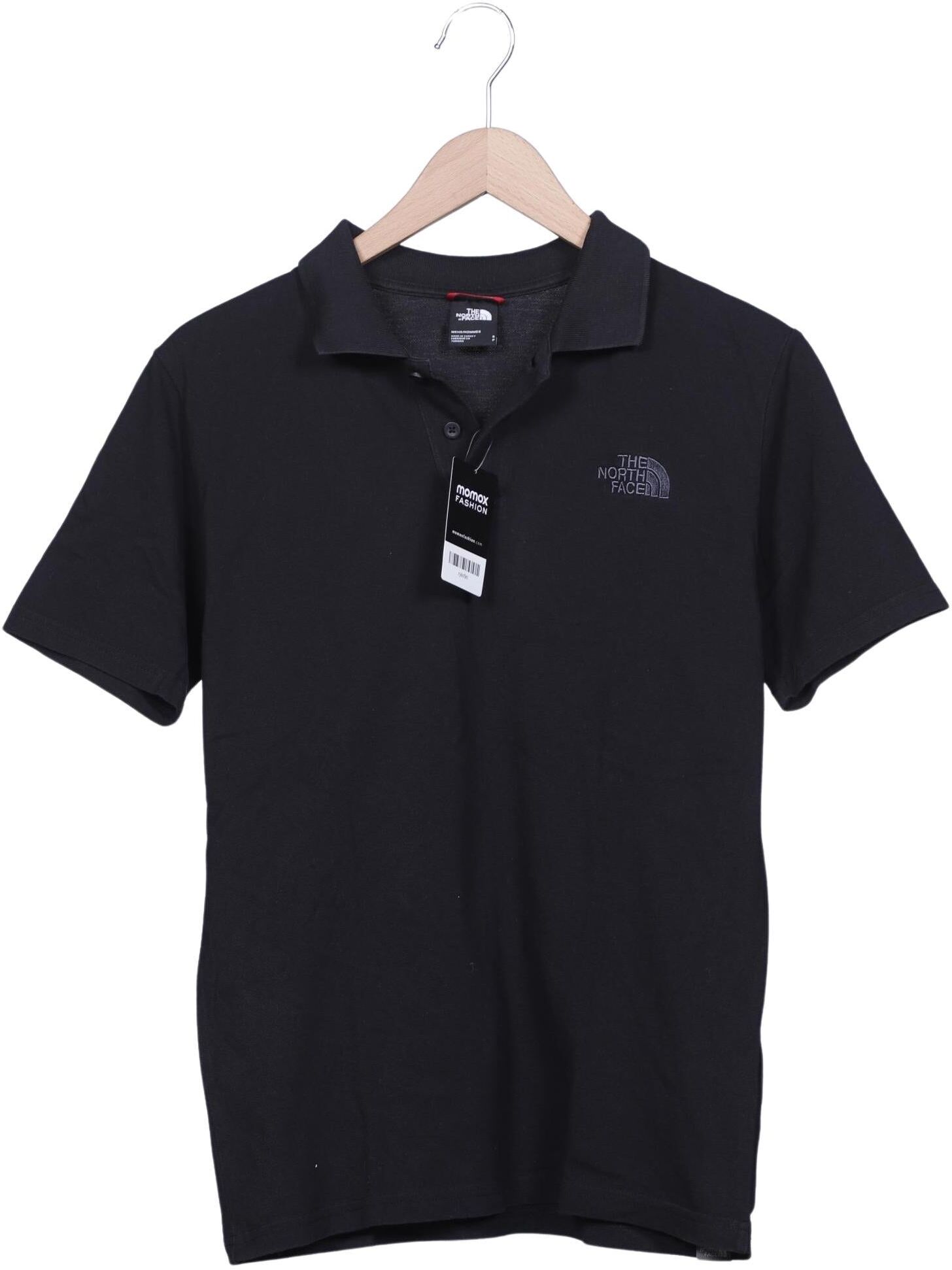The North Face Herren Poloshirt, Schwarz, Gr. S, Baumwolle - Second Hand