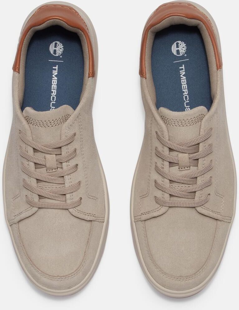 Sneaker TIMBERLAND "Emerson Street LOW LACE UP SNEAKER", Herren, Gr. 40, Synthetik, beige (lt tpe suede), Leder, Synthetik, Schuhe Sneaker lt tpe suede 40, Synthetik