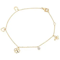 DIAMOUR Armband 7 Brillanten zus. ca. 0,04ct Gold 585
