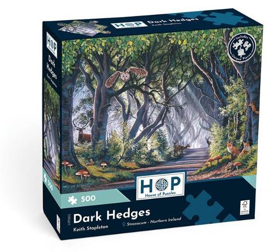 House of Puzzles Puzzel Dark Hedges, 500 stukjes, natuurlandschap
