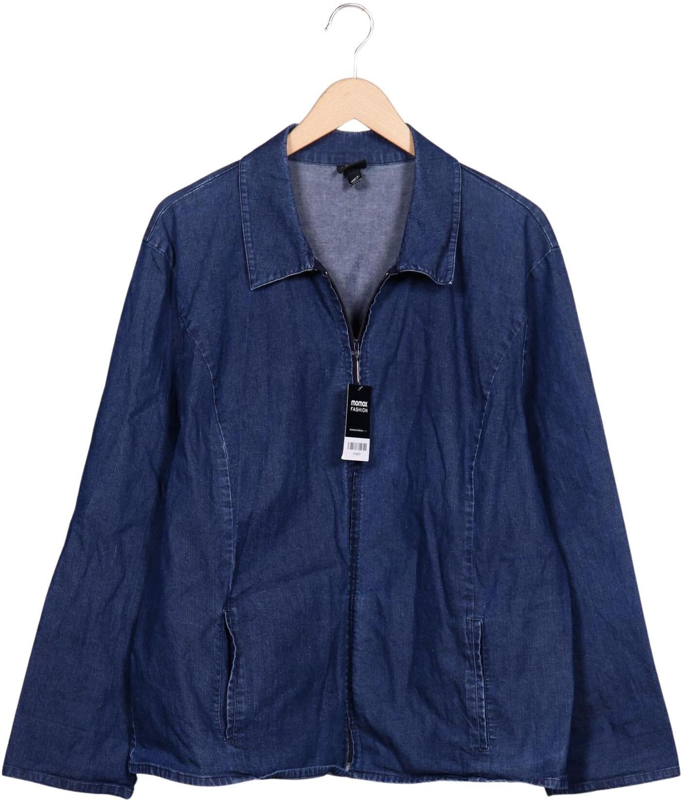 Eileen Fisher Damen Jacke, Blau, Gr. Xxl, Baumwolle / Synthetik / Elasthan - Second Hand