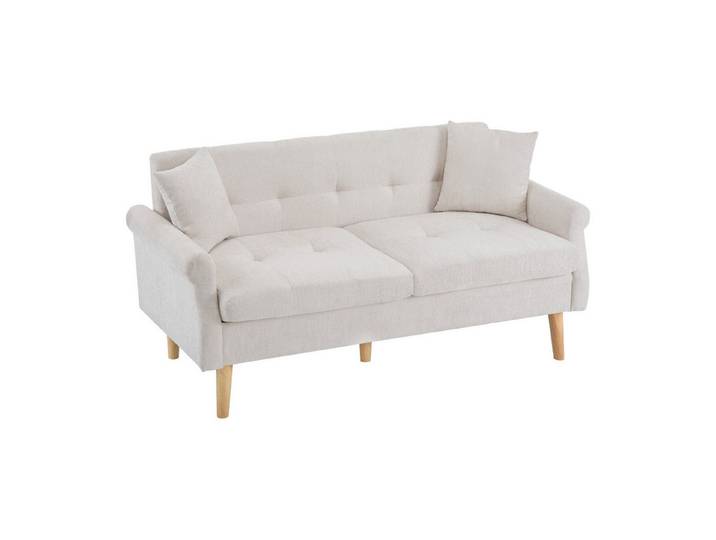 Odikalo 2-Sitzer Polstermöbel Chenille-Stoff Doppelsofa Polstersofa dicken Kissen