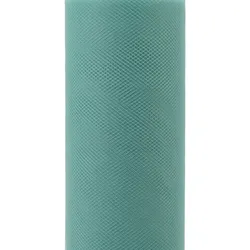 Creativery 15cm Tüllrolle 9m Tüllstoff für Tütüs Kostüme Feintüll Dekostoff Tüllband Eukalyptus